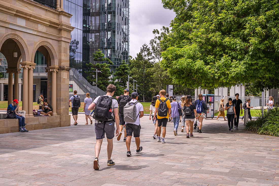 on campus tour